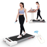 Walking Pad Treadmill Under Desk,Portable Mini Treadmill 265 lbs Capacity with Remote Control,Installation-Free Jogging Machine for Home/Office,Bluetooth and LED Display.