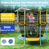 48" Toddler Trampoline with Safety Enclosure Net