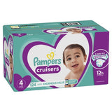 Pampers Cruisers Active Fit Taped Diapers Size 4, 124 Count