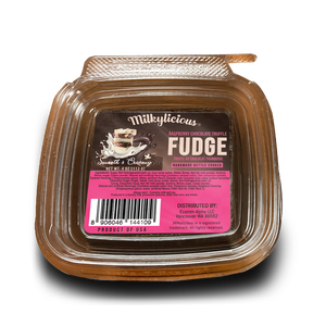 Old Fashioned Handmade Kettle Cooked Smooth Creamy Fudge - Raspberry Chocolate Truffle (1/4 Pound)