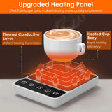 Desktop Electric Mug Warmer Auto Shut Off Timer Setting 6 Temperature Levels Cup Warmer for Milk Tea Cup Heating Plate