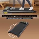 Under Desk Treadmill for Home Portable Walking Pad Treadmill Foldable with 265LBS Capacity Walking Jogging Running Machine for Office Small Space with LED Display Installation