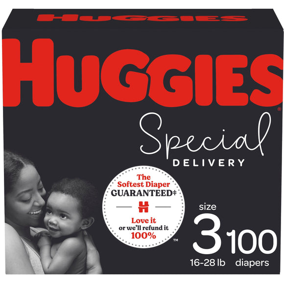 Huggies Special Delivery Hypoallergenic Baby Diapers Size 3;  Count 100