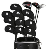 10pcs Golf Club Covers Protectors Headcovers Accessories For Prevent Scratches Or Damage