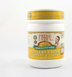 Pride Of India - Fuller's Earth Indian Clay Healing Face Mask Powder w/ Turmeric & Sandalwood, Half Pound Jar, 100% Natural