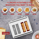 Toaster 4 Slice, Stainless Steel Extra-Wide Slot Toaster with Dual Control Panels of Bagel/Defrost/Cancel Function, 6 Toasting Bread Shade Settings, Removable Crumb Trays, Auto Pop-Up