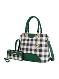 Gabriella Checkers Handbag with Wallet