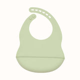 Baby Solid Color Food Grade Silicone Bibs