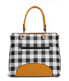 Gabriella Checkers Handbag with Wallet