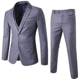 Mens 3-Piece Suit Slim Fit Formal Jacket Set