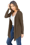 Basic Bae Full Size Open Front Long Sleeve Cardigan