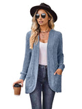 Open Front Cardigan with Pockets