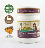 Herbal Henna Hair Color Powder w/ Gloves - Burgundy, Half Pound (8oz -