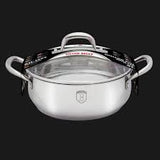 12-Pieces Stainless Steel Cookware Set Steel Collection