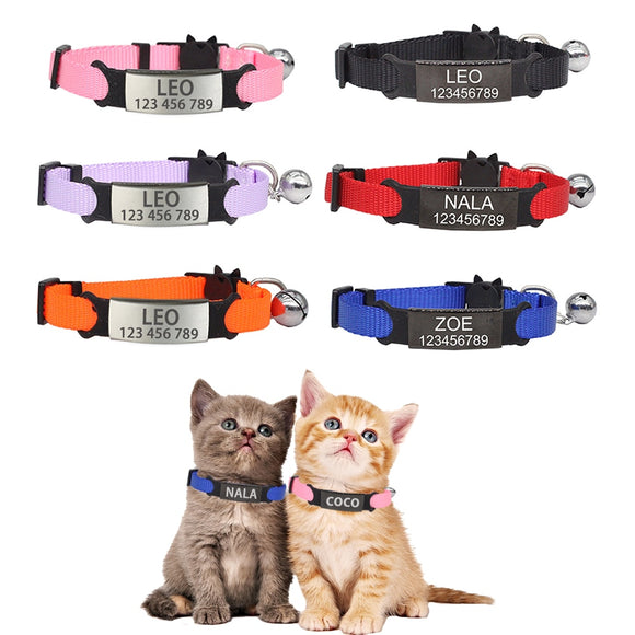 Personalized ID Free Engraving Cat/Dog Collar