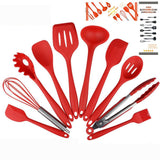 Non Stick Silicone Cooking Utensils Premium Heat Resistant 10 PCS Set